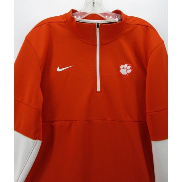 Clemson Tigers Sweatshirt Large Nike Dri-Fit On Field 1/4 Zip NCAA - Picture 2 of 15